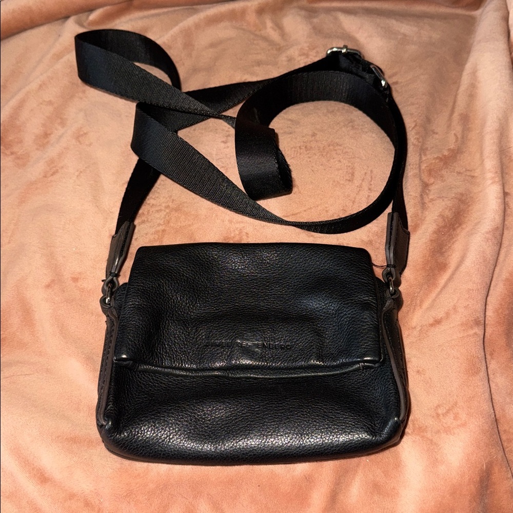 Aimee Kestenberg Broadway Mini Crossbody - Black w/ silver details